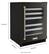Alt View 12. KitchenAid - 46-Bottle Dual Zone Wine Cellar with Glass Door and Metal-Front Racks - Black Stainless.