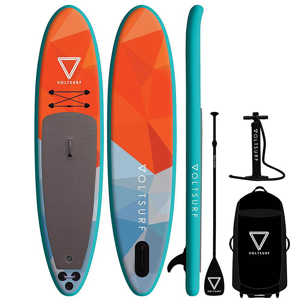 Alt View 11. VoltSurf - Rover Inflatable SUP Stand Up Paddle Board Kit w/ Pump - Turqoise.