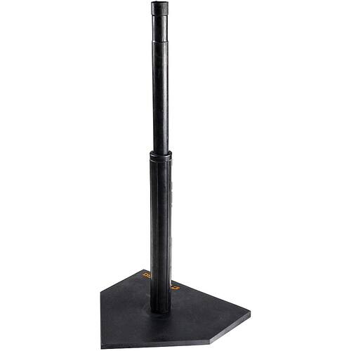 Champro - Heavy Duty Rubber Home Plate Softball/Baseball Tee Batting Practice Tool - Black