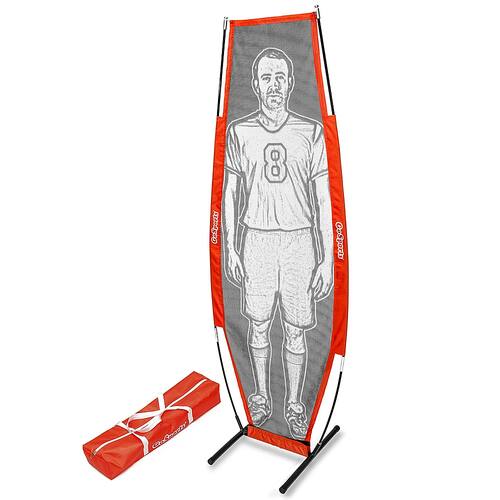 GoSports - XTRAMAN Soccer Defender Dummy Training Drill Mannequin Goal Target Net - White