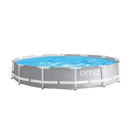 Alt View 11. Intex - Prism Metal Frame Above Ground Round Swimming Pool (No Pump).