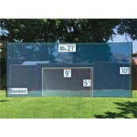 Open Goaaal - Soccer Practice Net Rebounder Backstop with Goal - Black - Front_Zoom