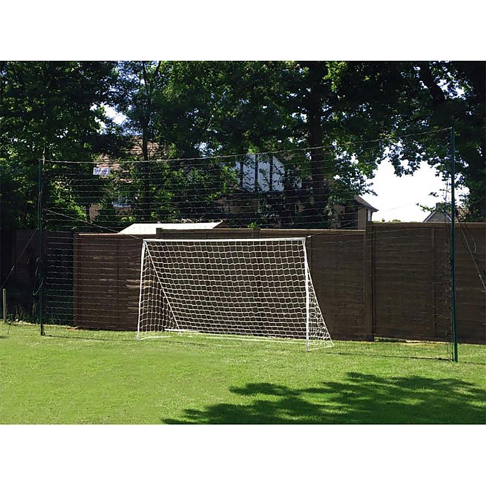 Left View: Dunlop - 32-ft Outdoor Sports Volleyball Net System With Official Size Volleyball and Carrying Bag - Green/Black