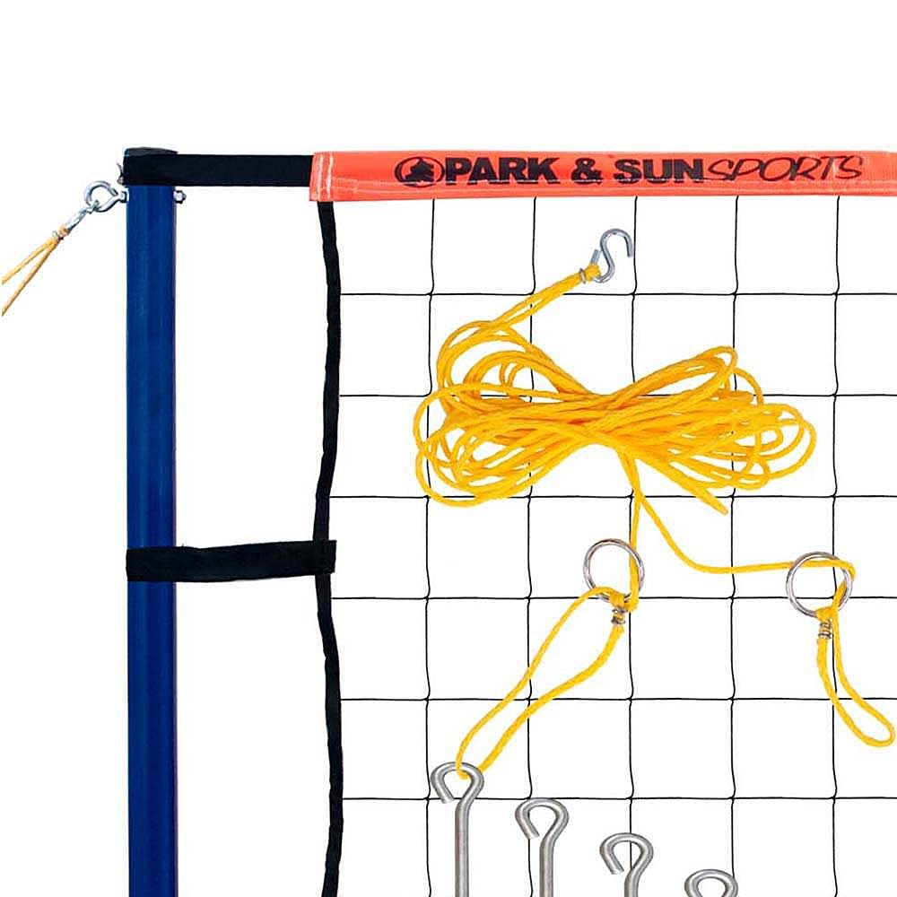 Alt View 12. Park & Sun Sports - Spiker Sport Steel Orange Portable Outdoor Volleyball Net Set w/ Bag - Orange.
