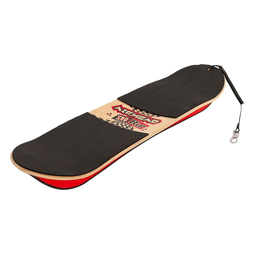 Angle View: Airhead - Snow Rip Hard Wood 31 Inch Snow Skate Skateboard Snowboard - Red