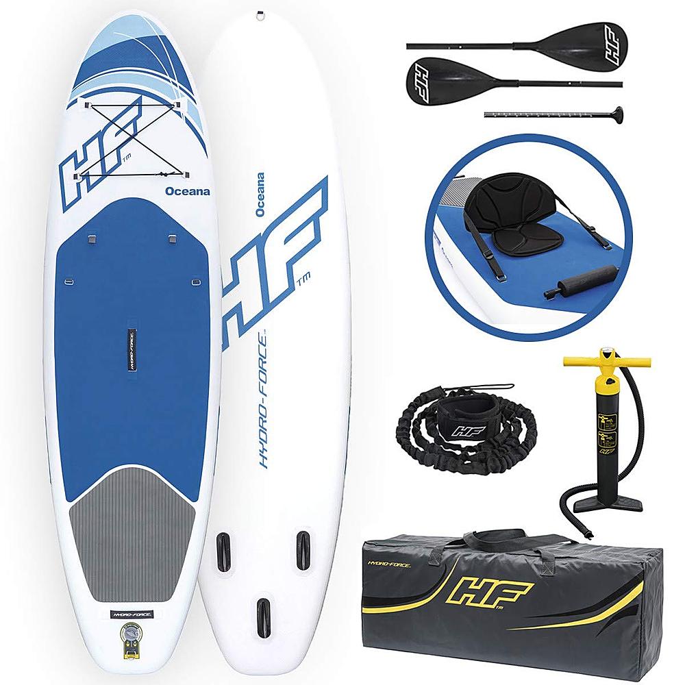 Bestway Hydro Force Inflatable 10 Foot Oceana SUP Stand Up Lake Paddle Board - Blue