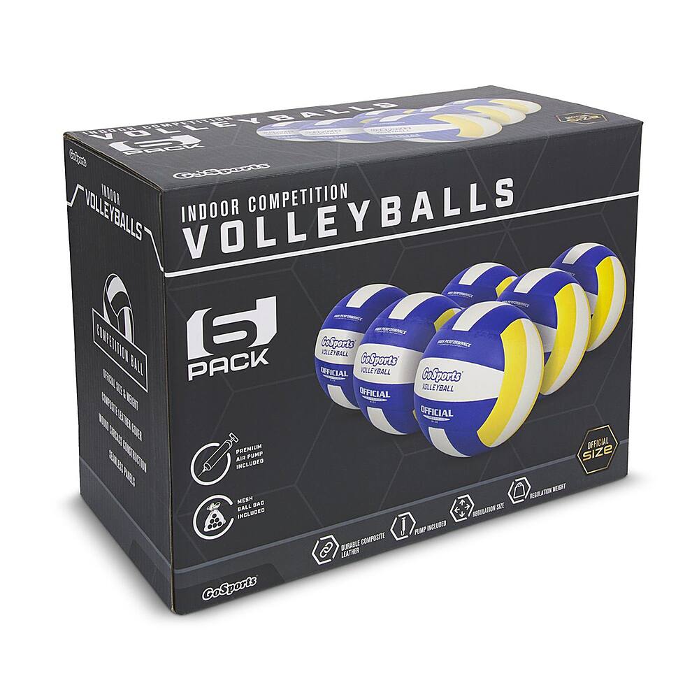 Best Buy GoSports Indoor Competition Volleyball with Pump & Bag
