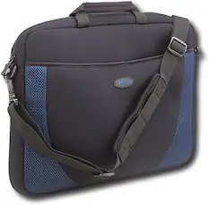 Front. Targus - Slipcase Sleeve for 17" Laptop - Black/Blue.