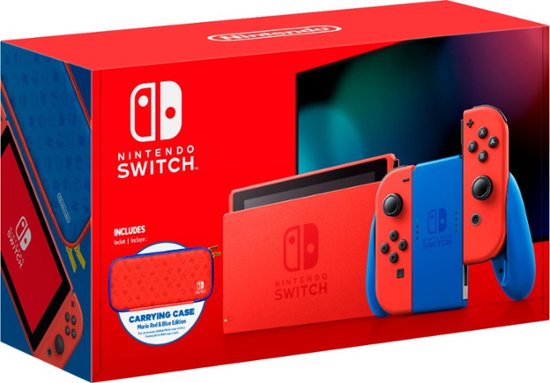 Front Zoom. Nintendo Switch - Mario Red & Blue Edition - Red Joy-Con - Mario Red & Blue.