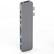 Front. Hyper - PRO 8-in-2 USB-C Hub for MacBook Pro - Gray.