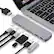 Alt View 11. Hyper - PRO 8-in-2 USB-C Hub for MacBook Pro - Gray.
