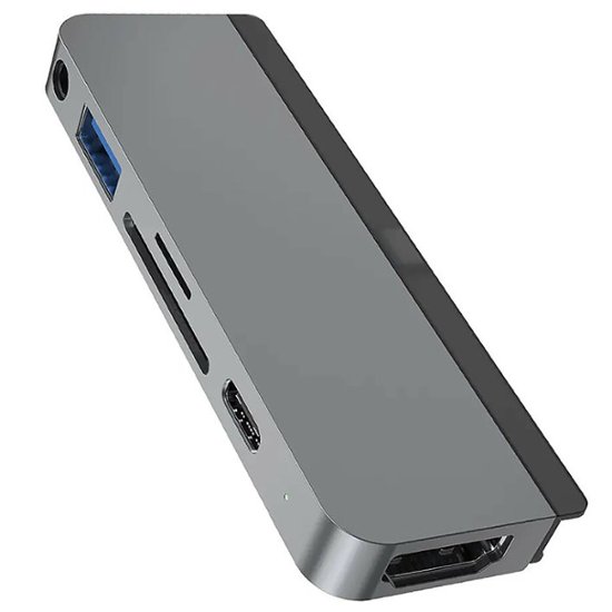 HyperDrive 6-in-1 USB-C Hub for iPad Pro Silver HD319BSILVER - Best Buy