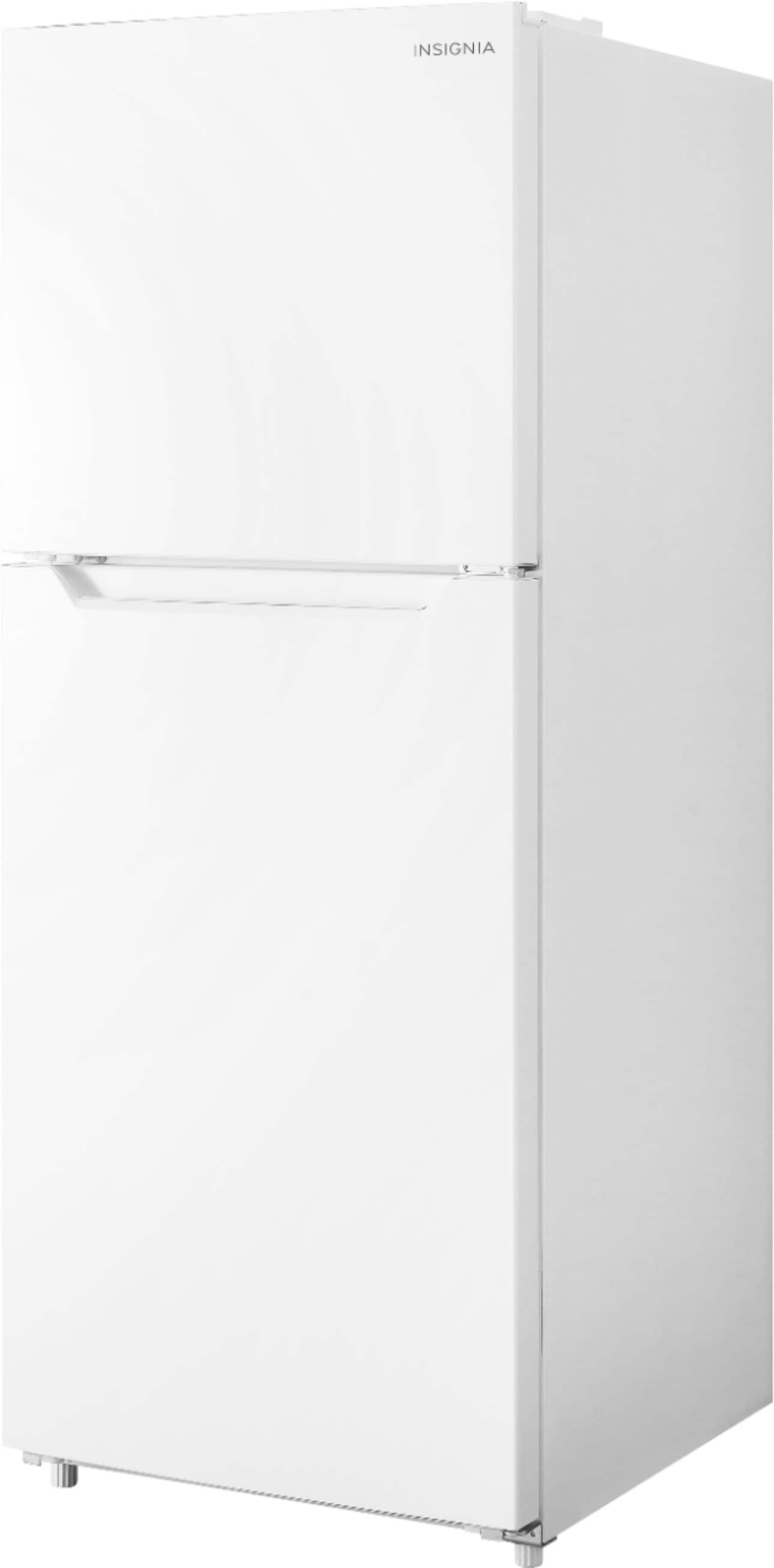 Alt View 11. Insignia™ - 10 Cu. Ft. Top-Freezer Refrigerator with Reversible Door and ENERGY STAR Certification - White.