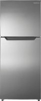 Insignia™ - 10 Cu. Ft. Top-Freezer Refrigerator with Reversible Door and ENERGY STAR Certification - Stainless Steel Look - Front_Zoom