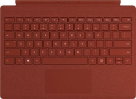 Microsoft - Geek Squad Certified Refurbished Surface Pro Signature Type Cover - Poppy Red - Front_Zoom