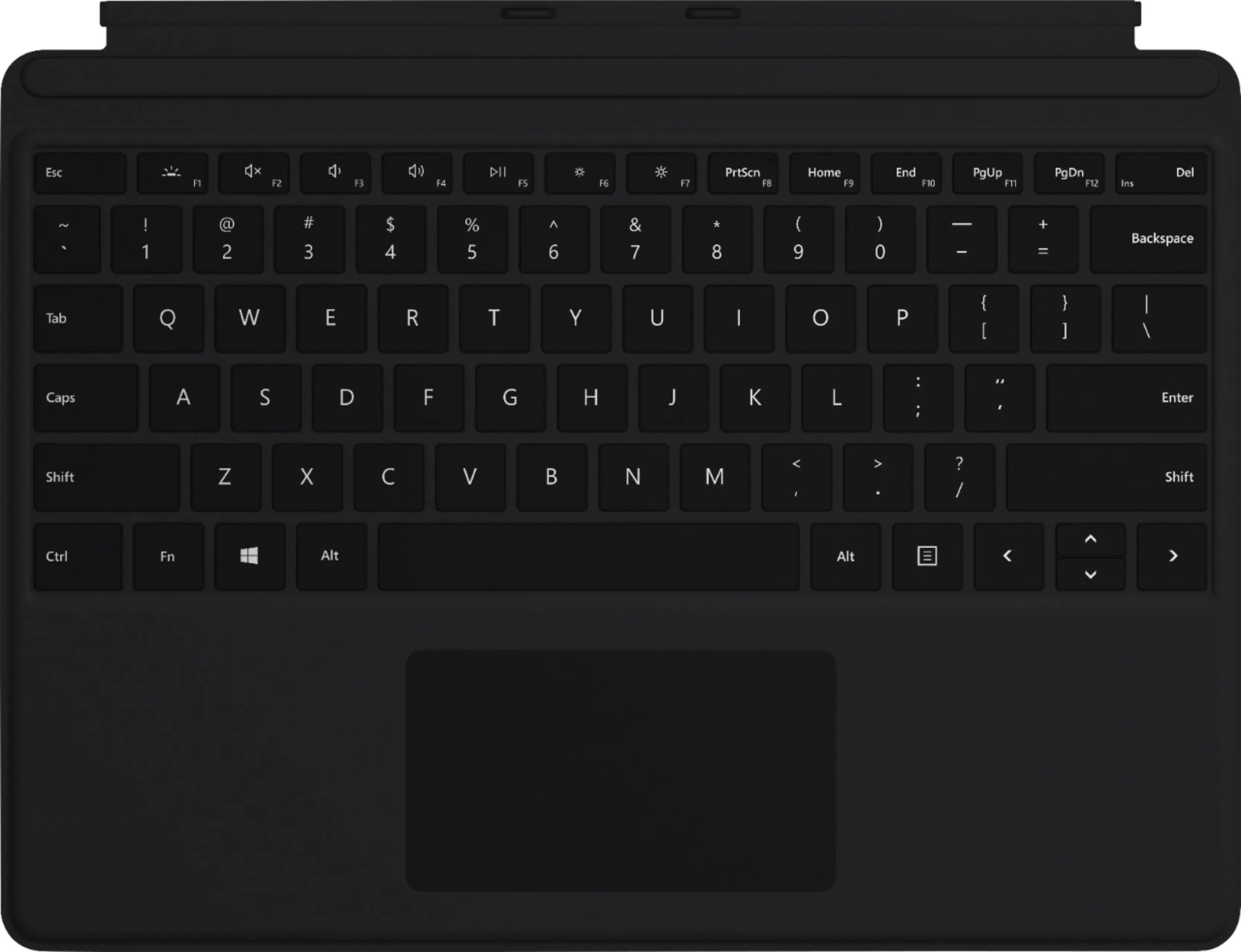 Front. Microsoft - Geek Squad Certified Refurbished Surface Pro X Keyboard - Black.