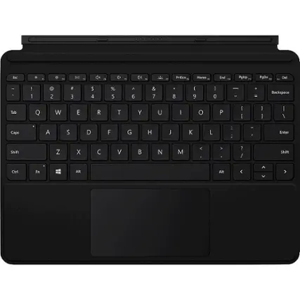 Front. Microsoft - Geek Squad Certified Refurbished Surface Go Type Cover - Black.