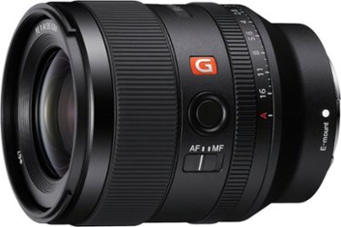 Sony - Alpha FE 35mm F1.4 GM Full Frame Large Aperture Wide Angle G Master E mount Lens - Black - Front_Zoom