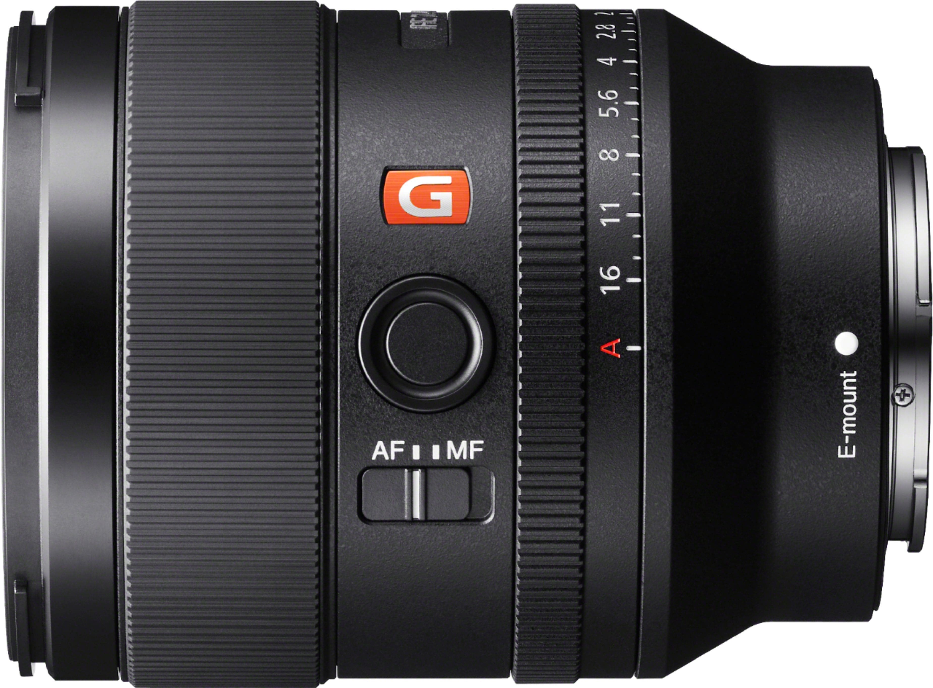 The text on the image reads: "F2.8 4 5.6 G 8 11 16 AF MF A - E-mount +". The corrected text would be: "F2.8 4 5.6 G 8 11 16 AF MF A - E-mount".