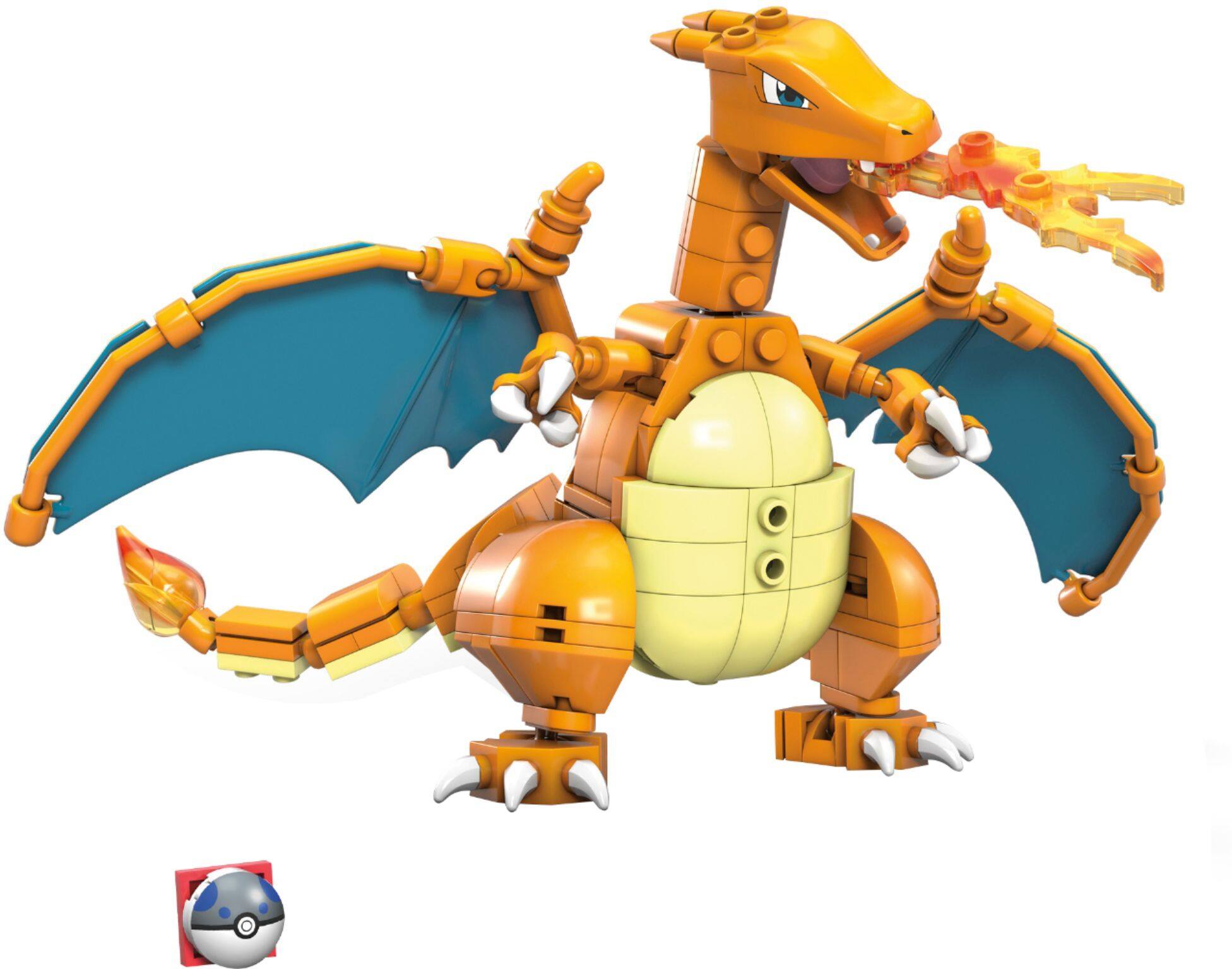 Alt View 11. Pokémon - Mega Construx Pokemon Charizard - Orange.