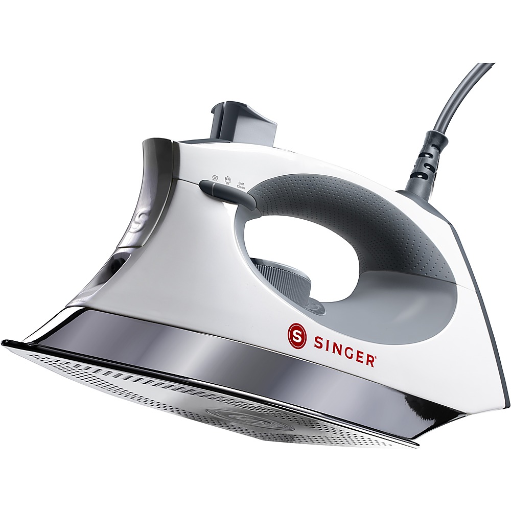 Angle View: Singer SteamCraft Clothes Iron - White - White