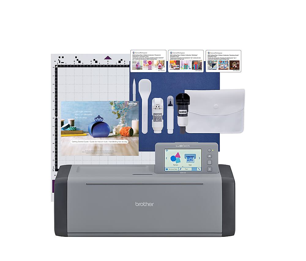 Alt View 16. Brother - ScanNCut SDX125EGY Electronic Cutting System - Grey.