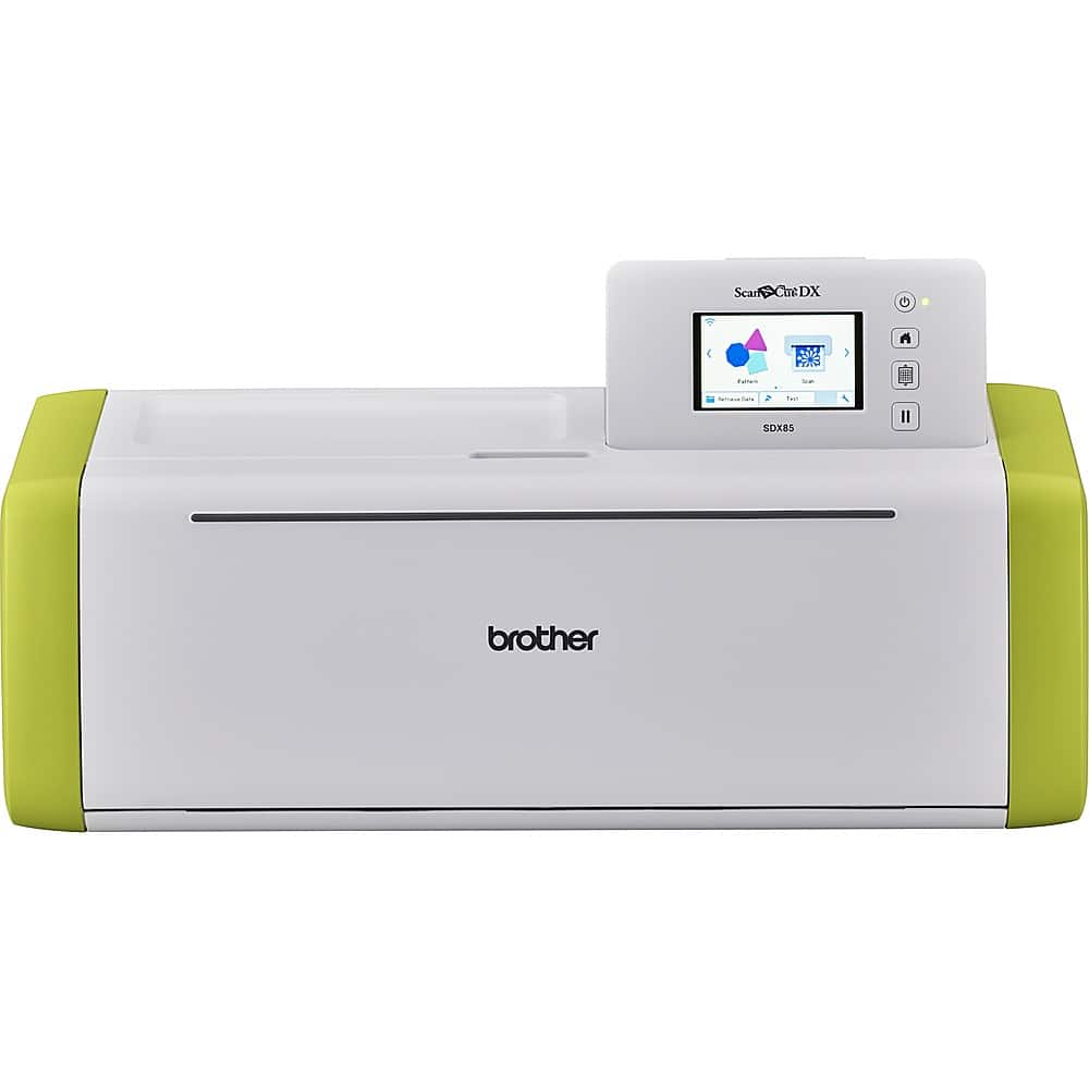 Brother - ScanNCut DX SDX85 Electronic Cutting Machine with Built-in Scanner - White/Green - Front_Zoom
