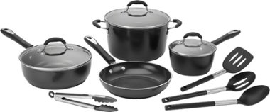 Cuisinart - P59BC-11BK 11-Piece Cookware Set - Black - Angle_Zoom