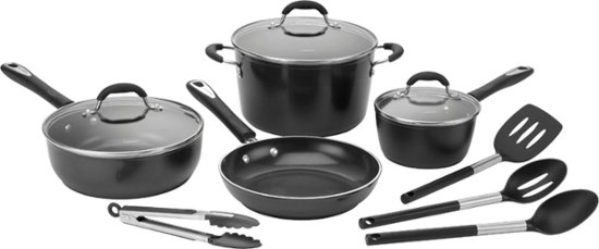 Cuisinart – P59BC-11BK 11-Piece Cookware Set – Black