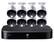 Front. Lorex - Lorex 16 Channel DVR with 8 Camera Security System with Active Deterrence Cameras and Smart Home Voice Control - Black/White.