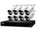 Front. Lorex - 16-Channel 4K Ultra HD Fusion NVR System with 8 Smart Deterrence IP Cameras and 3TB Hard Drive - black.