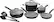 Angle. Cuisinart - 10 Piece Cookware Set - Gray.