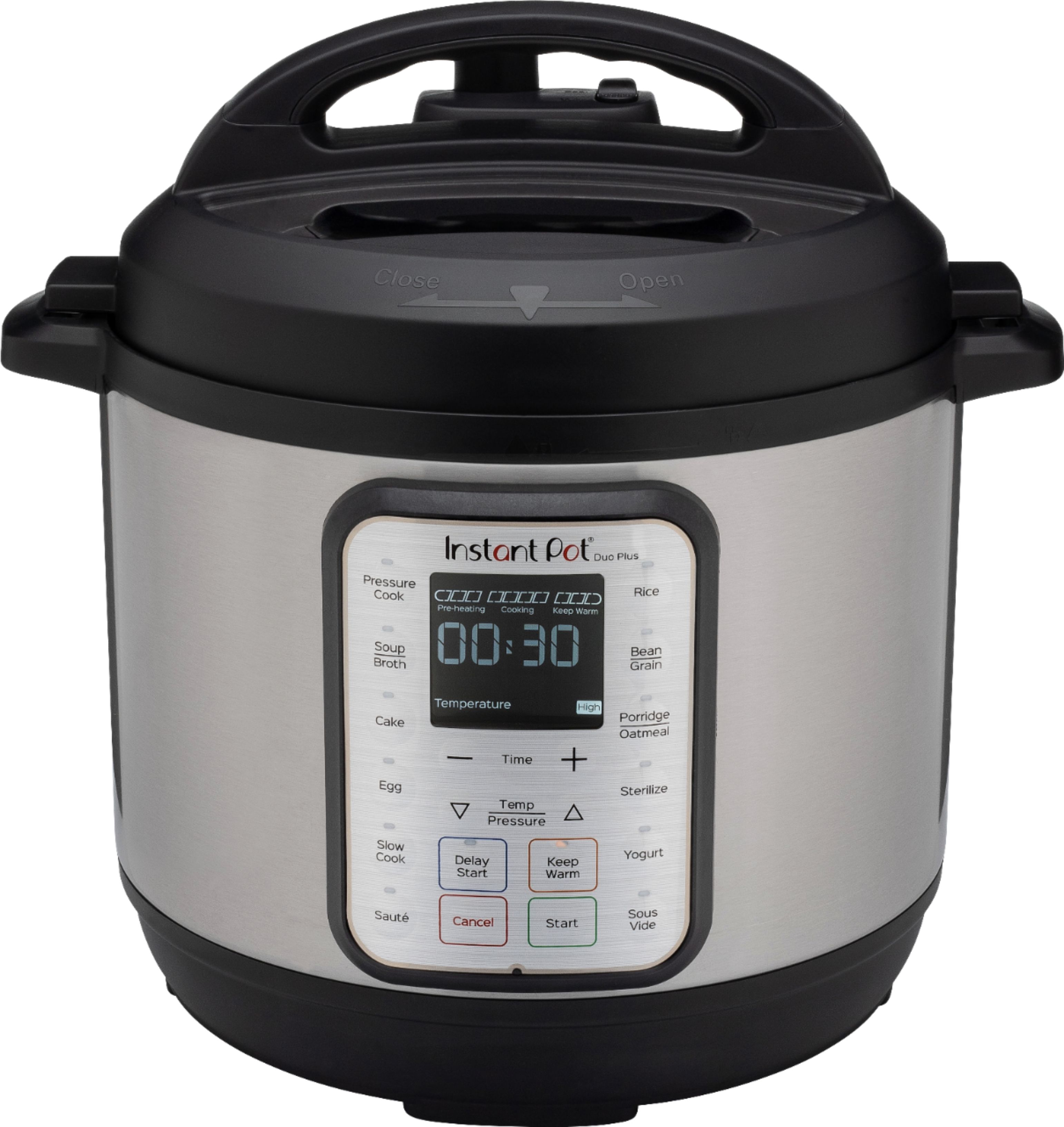 Angle View: Instant Pot DUO Plus 6qt 9-in-1 Multi- Use Programmable Slow Cooker