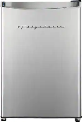 Frigidaire - Platinum Series Retro 3.2 Cu. Ft. Compact Fridge - Stainless with Chrome Trim - Stainless/Chrome Trim