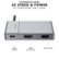 Alt View Zoom 11. HyperDrive - GEN2 6-in-1 USB Type C Hub Docking Station - Silver.