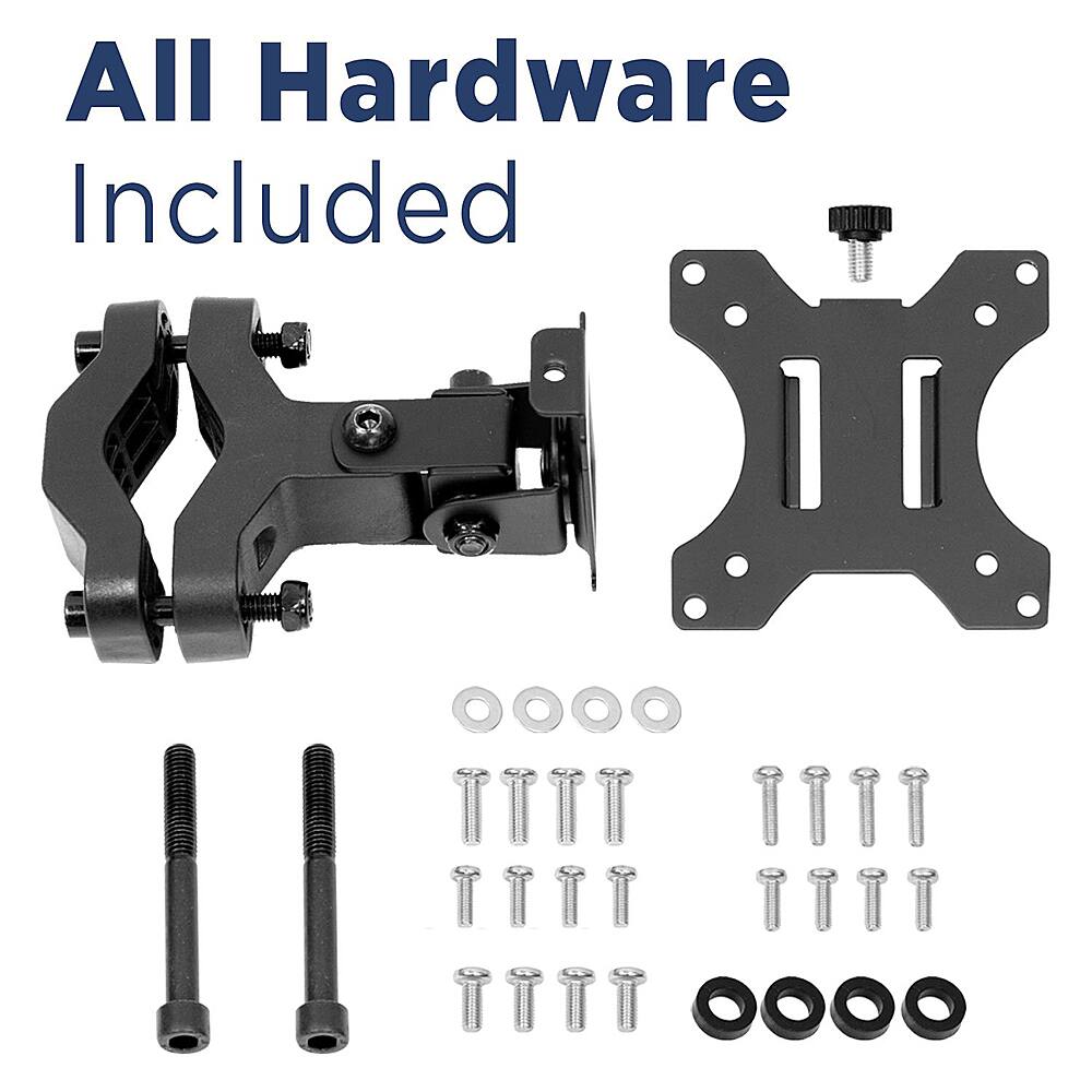 Angle. Mount-It! - Computer Monitor Pole Mount - Black.