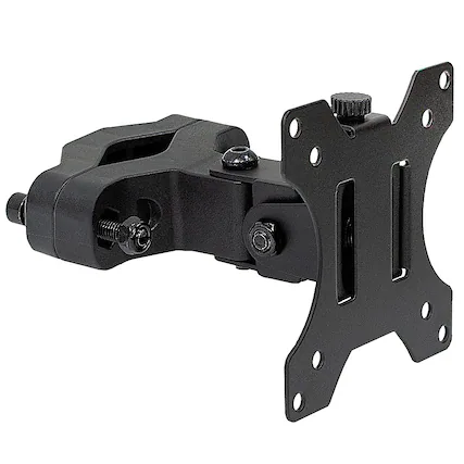 Front. Mount-It! - Computer Monitor Pole Mount - Black.