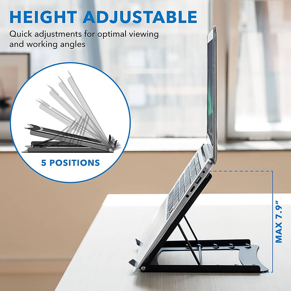 MountIt! Laptop Mesh Riser & Stand Black MI7270 Best Buy