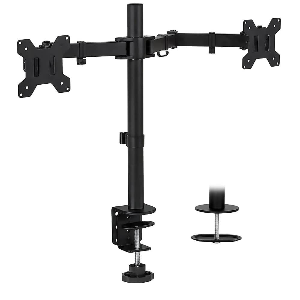 Mount It Dual Computer Monitor Mount Black Mi L Best Buy