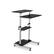 Angle. Mount-It! - Mobile Rolling Stand up Desk Silver - Silver.