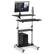 Alt View 11. Mount-It! - Mobile Rolling Stand up Desk Silver - Silver.