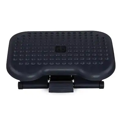 Front. Mount-It! - Adjustable Height & Angle Footrest - Black.