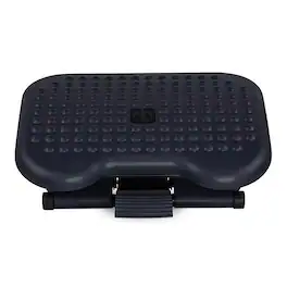 Mount-It! - Adjustable Height & Angle Footrest - Black