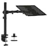 Front. Mount-It! - Height-Adjustable Laptop Notebook Desk Stand up to 17" - Black.