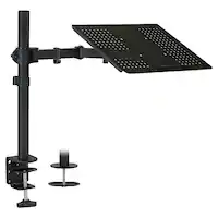 Mount-It! - Height-Adjustable Laptop Notebook Desk Stand up to 17" - Black - Front_Zoom