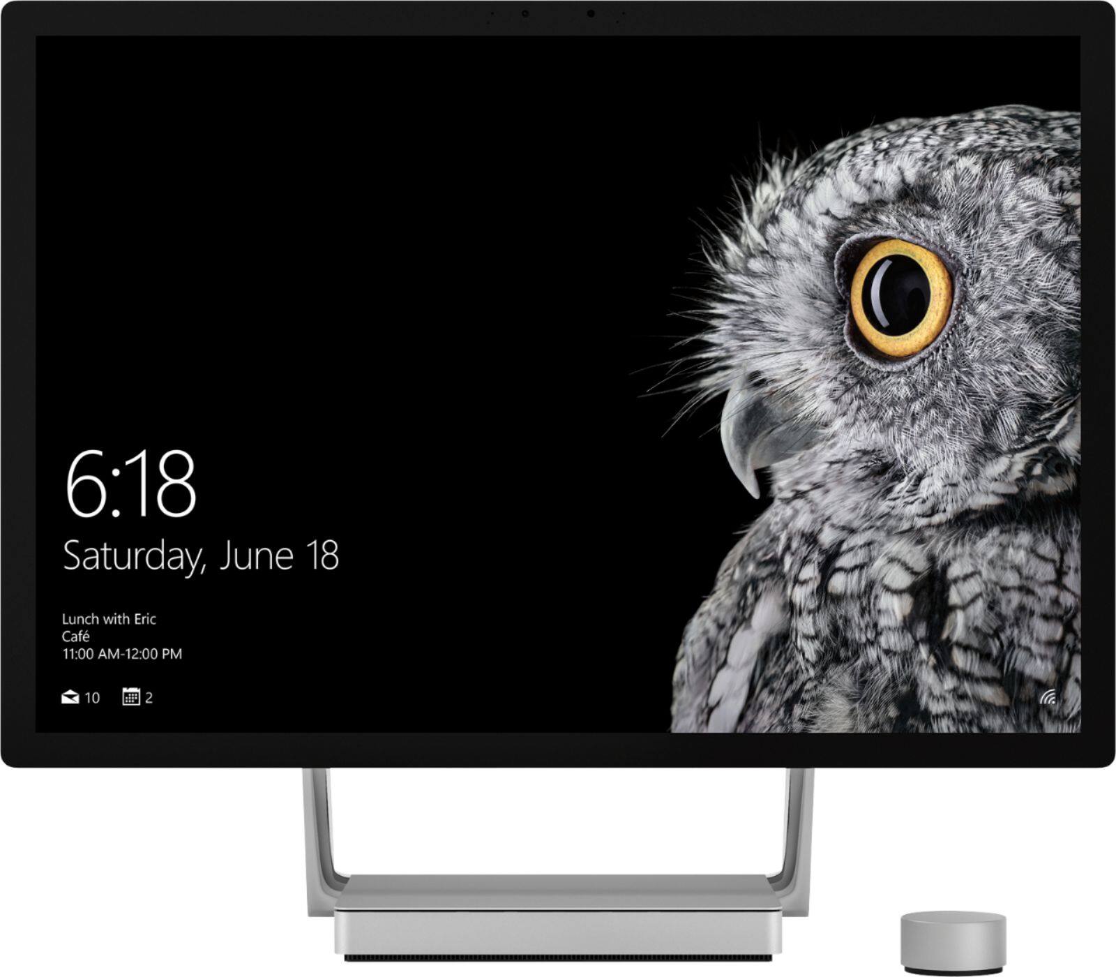 Left. Microsoft - Geek Squad Certified Refurbished Surface Dial - Magnesium.