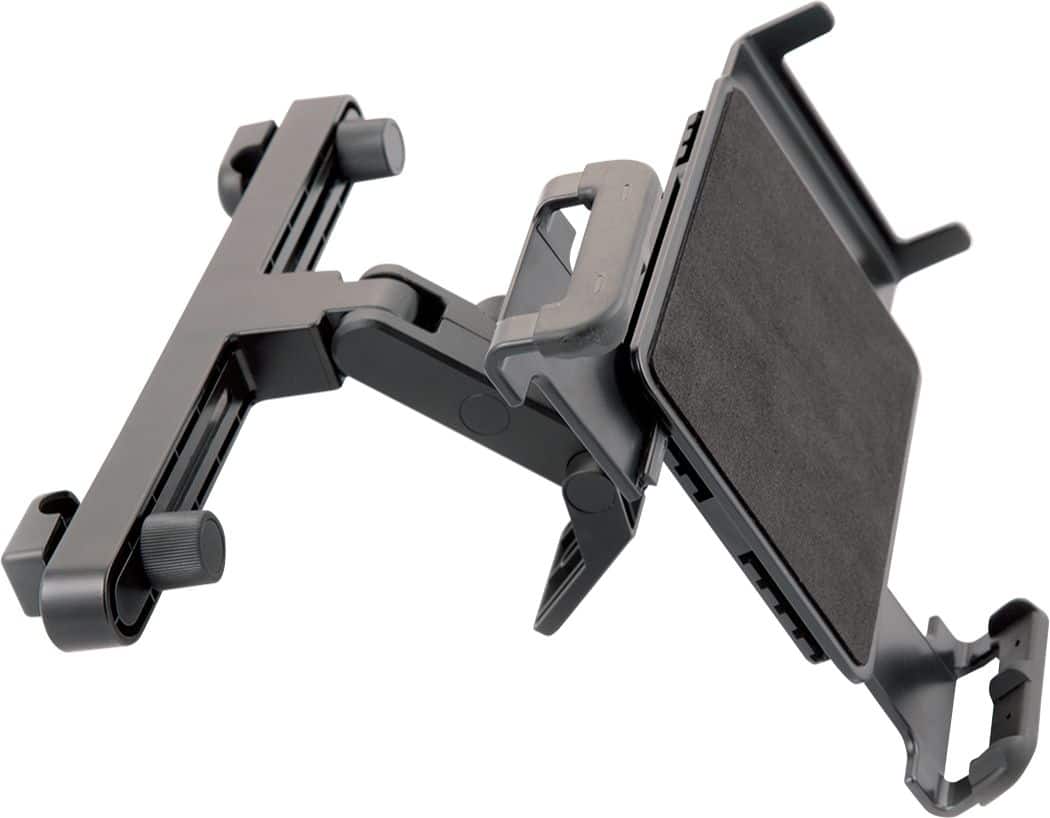 Angle. iSimple - StrongHold Headrest Mount for Most 7" - 10.2" Tablets - Black.