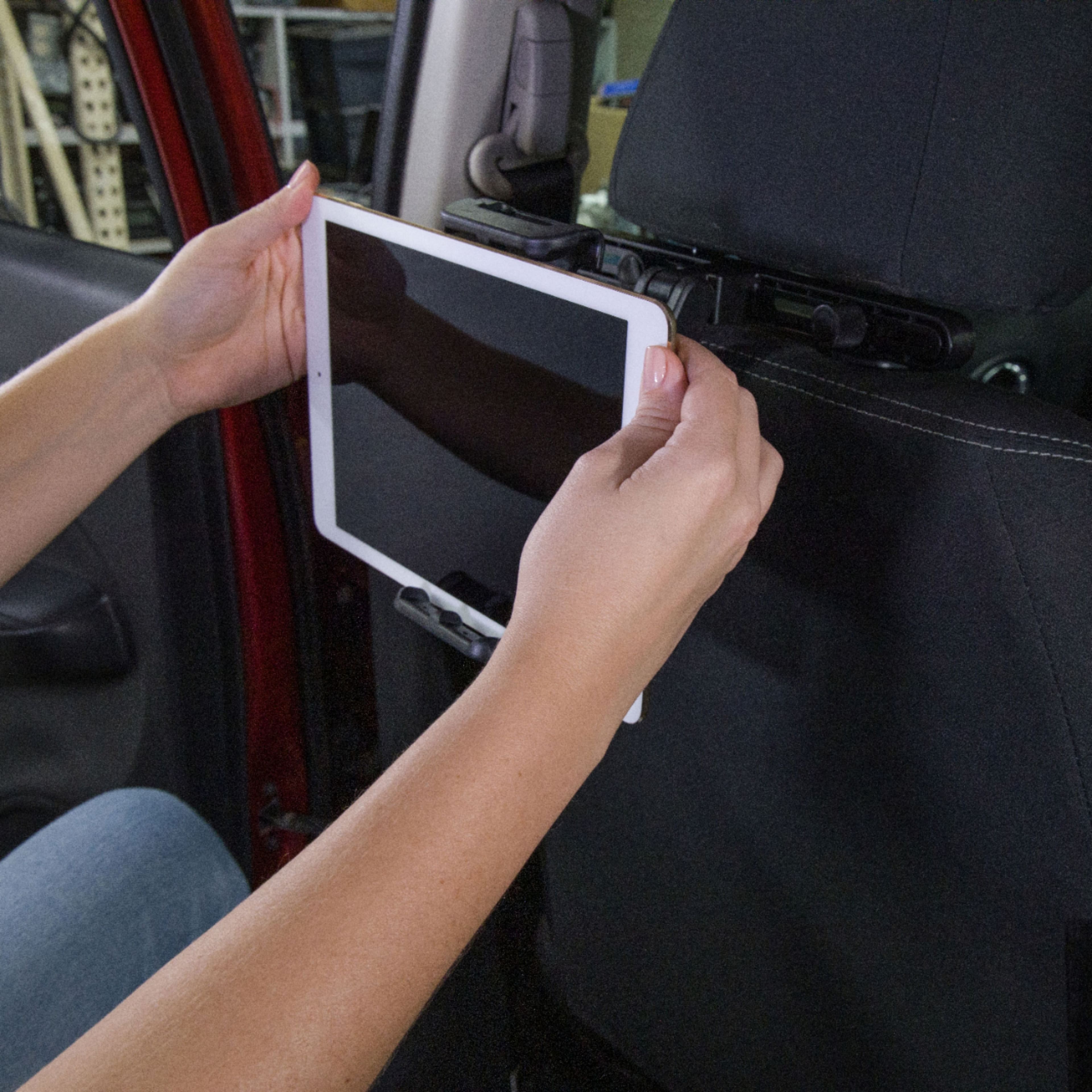 Alt View 11. iSimple - StrongHold Headrest Mount for Most 7" - 10.2" Tablets - Black.