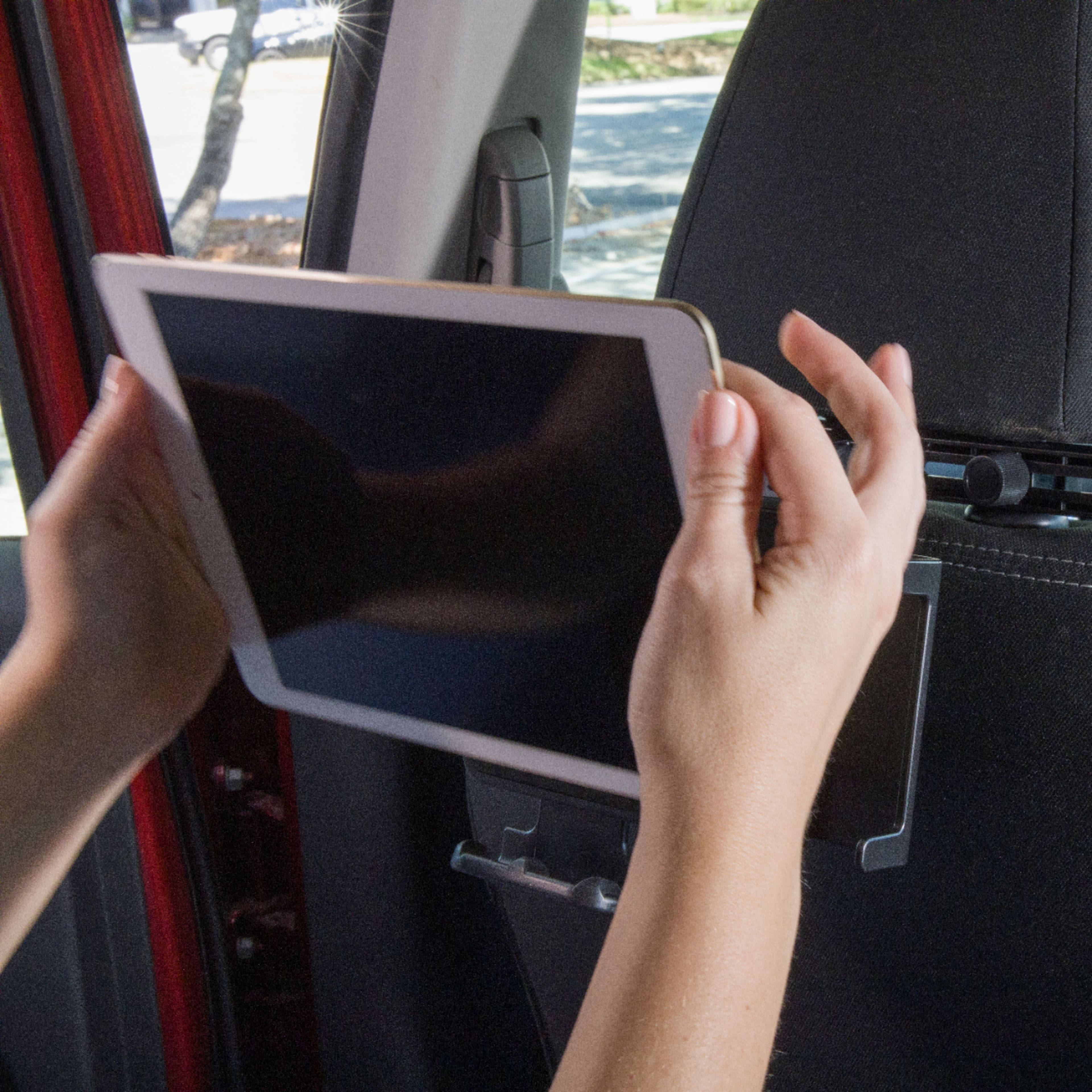 Alt View 14. iSimple - StrongHold Headrest Mount for Most 7" - 10.2" Tablets - Black.