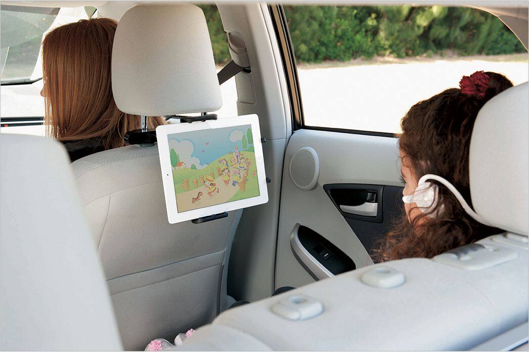 Alt View 15. iSimple - StrongHold Headrest Mount for Most 7" - 10.2" Tablets - Black.